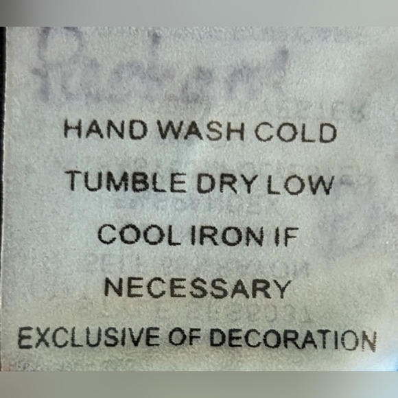 EUC 41 Hawthorn black faux leather front panel elastic waist curved hemline - Picture 9 of 9